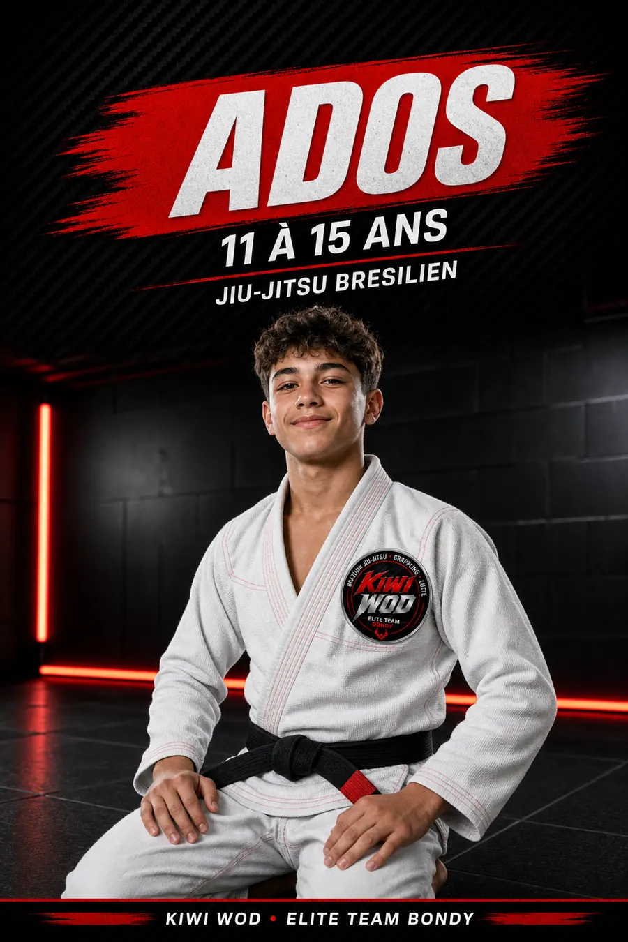 Cours jiu-jitsu brésilien ados 11-15 ans à Bondy