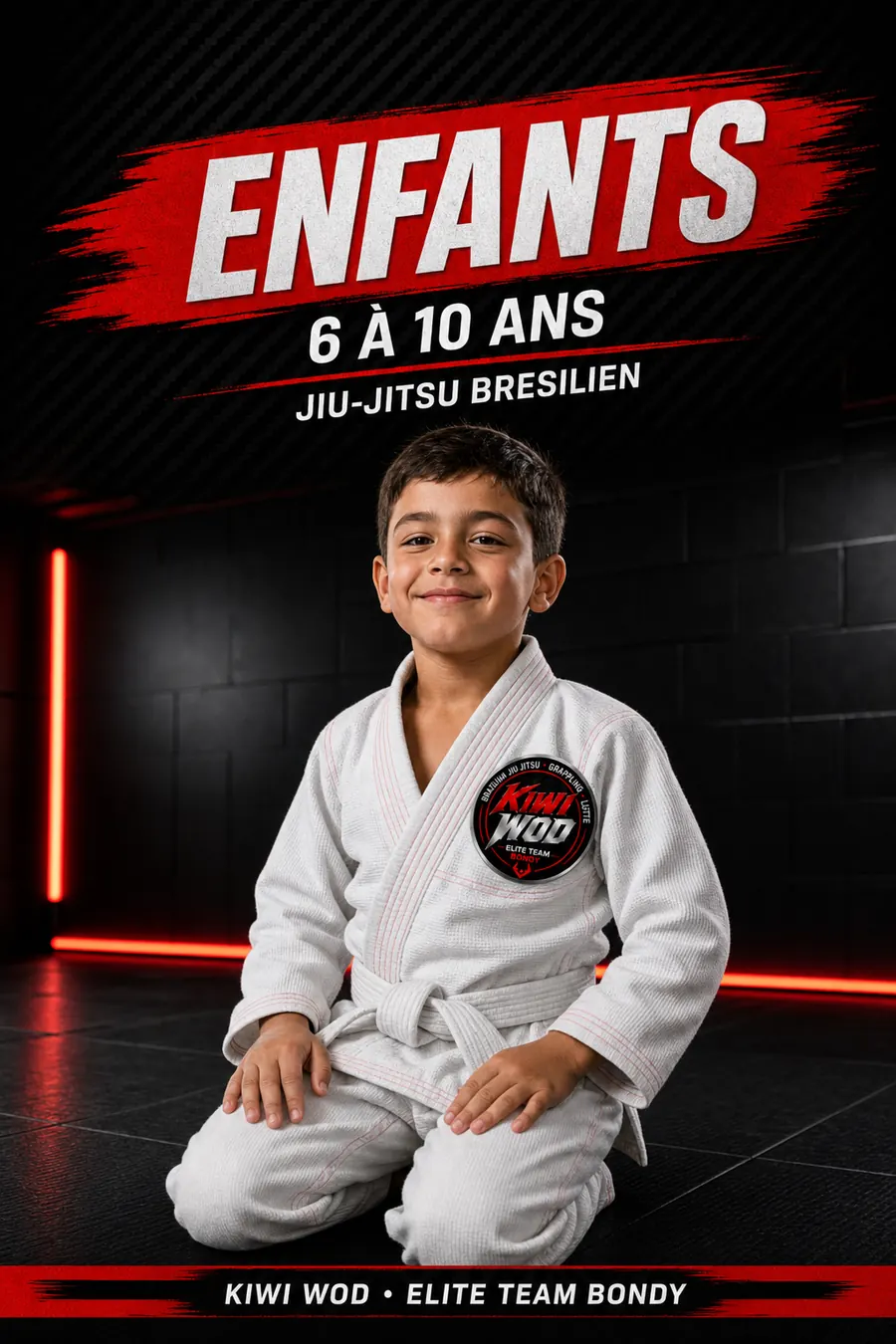 Cours jiu-jitsu brésilien enfants 6-10 ans à Bondy