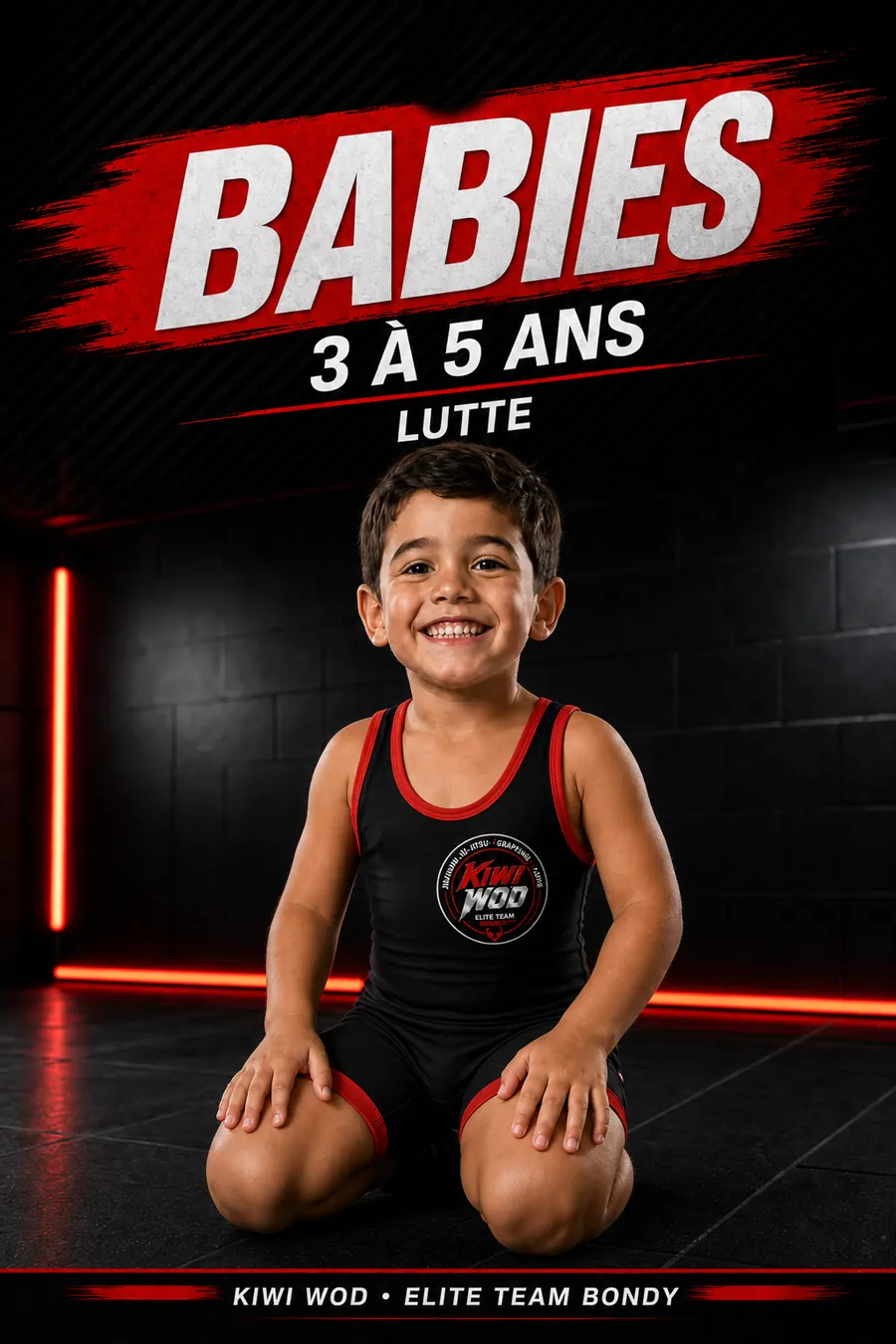 Cours lutte babies 3-5 ans à Bondy, Kiwi Wod